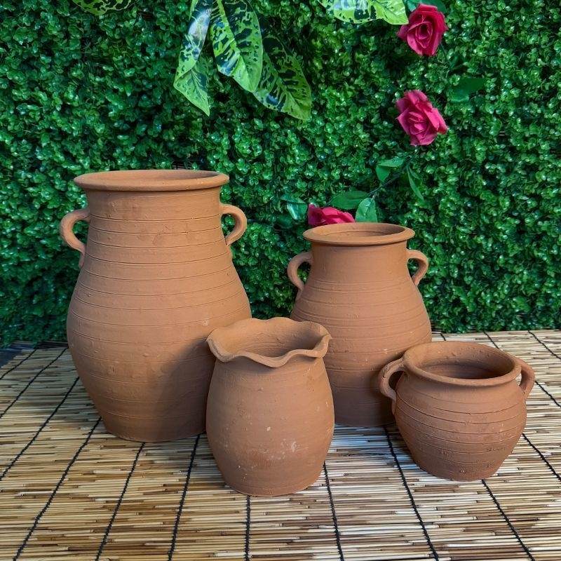 Šaknų kontrolės konteineris - molinis grindinis vazonas, kaimiško stiliaus, HP3RYzmy