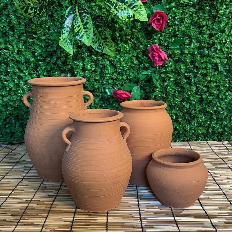 Šaknų kontrolės konteineris - molinis grindinis vazonas, kaimiško stiliaus, HP3RYzmy