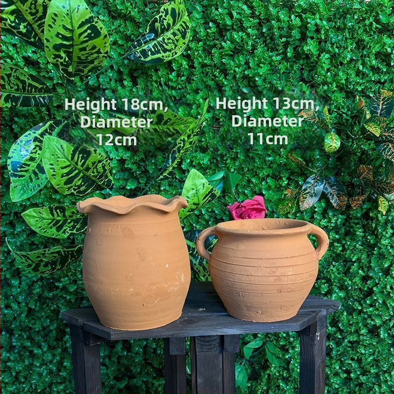 Šaknų kontrolės konteineris - molinis grindinis vazonas, kaimiško stiliaus, HP3RYzmy