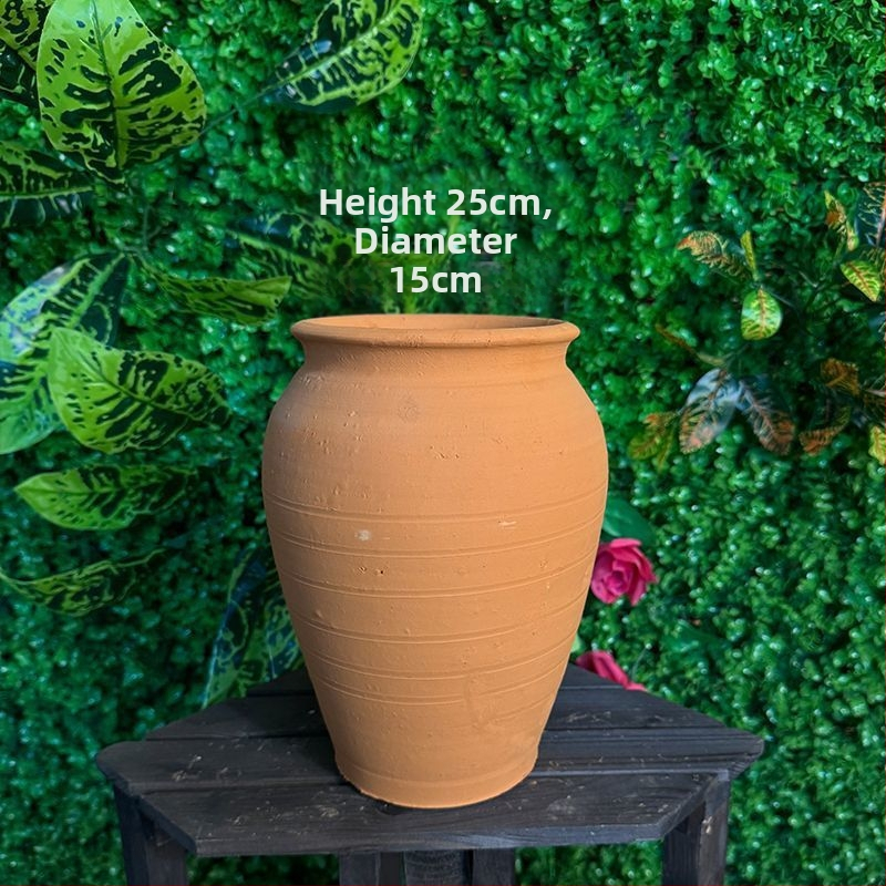 Šaknų kontrolės konteineris - molinis grindinis vazonas, kaimiško stiliaus, HP3RYzmy