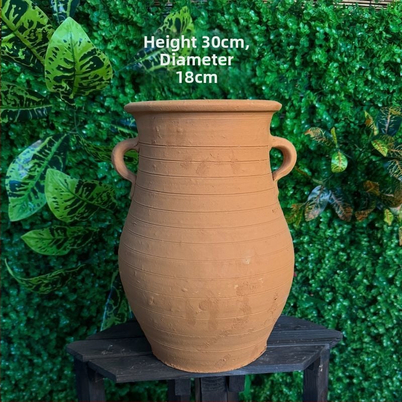 Šaknų kontrolės konteineris - molinis grindinis vazonas, kaimiško stiliaus, HP3RYzmy