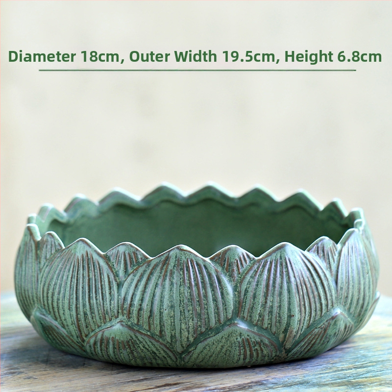 Keraminė vazonas hidroponinėms augalams, stovi ant grindų, klasikinio stiliaus, namų sodininkystei