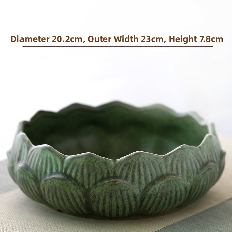 Keraminė vazonas hidroponinėms augalams, stovi ant grindų, klasikinio stiliaus, namų sodininkystei