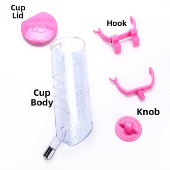 Naminių gyvūnėlių vandens puodelis su pakabintu automatu — plastikinis, prekinis ženklas Dog overlord, tinkamas šunims ir katėms