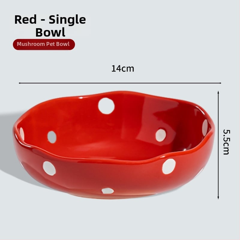 Κεραμικό μπολ για γάτες για φαγητό και νερό, με ανυψωμένη βάση για σταθερότητα και κεκλιμένο χείλος για άνεση — σετ 2 τεμάχια