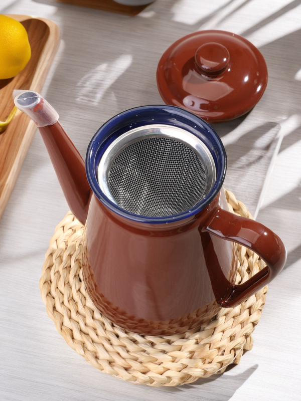 Бутилка за масло с метално тяло, японски стил, автоматично отваряне и затваряне