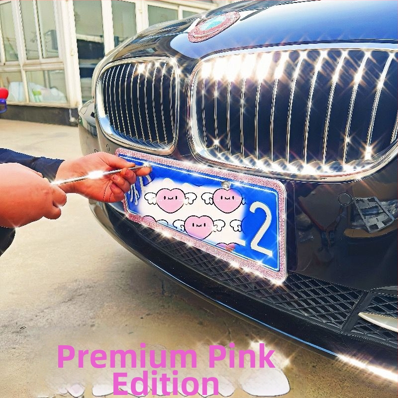 Automašīnas reģistrācijas numura rāmītis ar dimantiem no nerūsējoša tērauda – Preces kods 46210306z5681h