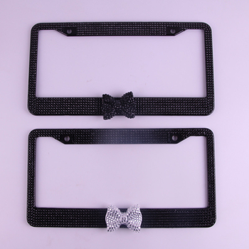 Roostevabast terasest numbriraam akrüülli teemantidega kaunistatud motiiviga, vastab USA standarditele, kohandatav - Meifan craftsmanship