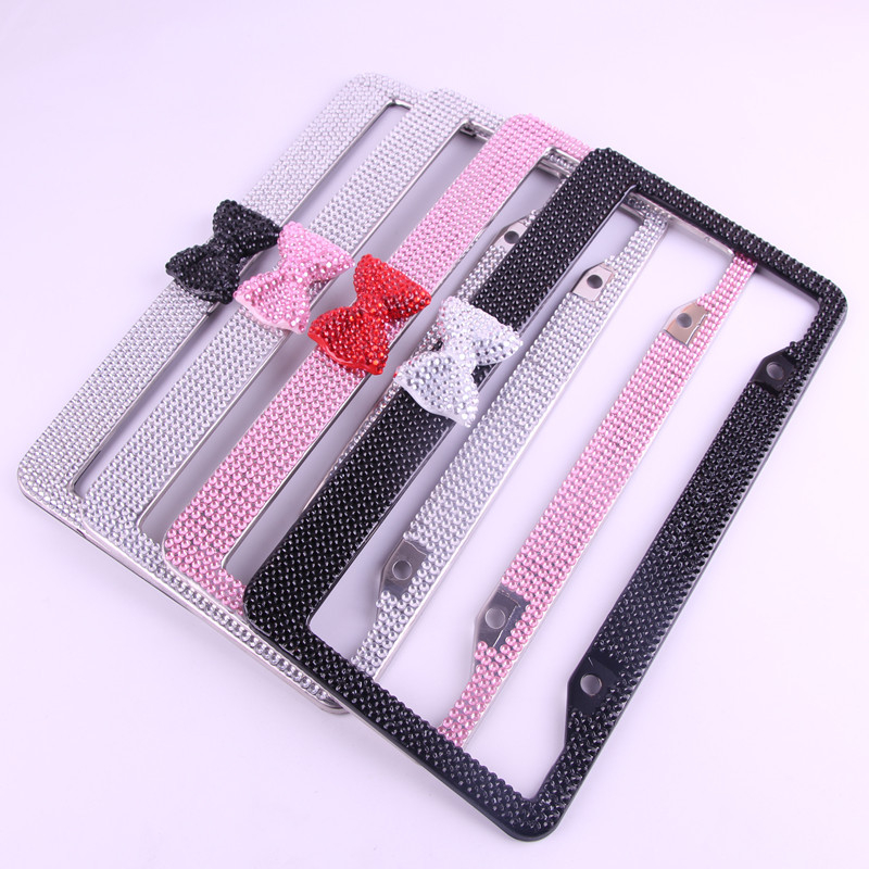 Roostevabast terasest numbriraam akrüülli teemantidega kaunistatud motiiviga, vastab USA standarditele, kohandatav - Meifan craftsmanship