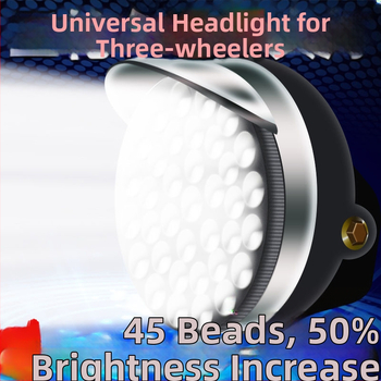 Elektriline kolmerattaline eesmine tuli – väga ere LED-lamp, ees, ühilduv 12V/48V/60V