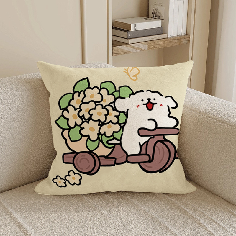 Jastučnica s umetkom, plišasti materijal, crtani stil, punilo PP pamuk, prilagodljivo