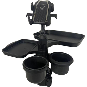 007 ABS auto eine paliktnis 360° pöörleva plaat ja kruusitugiga – Mudel 6666, kohandatav mitmekülgne siseruumide laua