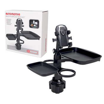 007 ABS auto eine paliktnis 360° pöörleva plaat ja kruusitugiga – Mudel 6666, kohandatav mitmekülgne siseruumide laua