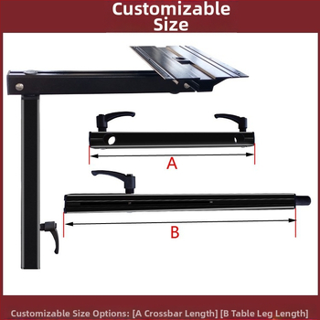 RV pasukamosi iškeliami stalo kojų rinkiniai, išimamas laikiklis saugyklai ir valgomojo stalo laikiklis kemperiui, transporto priemonės modifikavimo priedas (be pritaikymo)