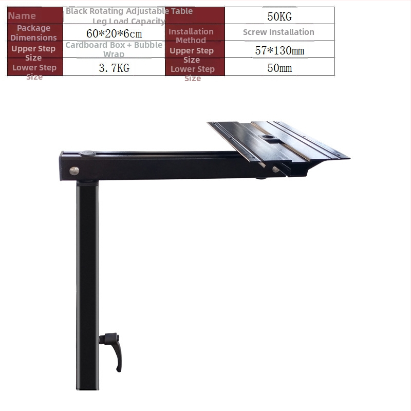 RV pasukamosi iškeliami stalo kojų rinkiniai, išimamas laikiklis saugyklai ir valgomojo stalo laikiklis kemperiui, transporto priemonės modifikavimo priedas (be pritaikymo)