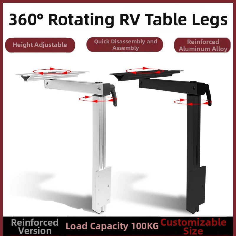 RV pasukamosi iškeliami stalo kojų rinkiniai, išimamas laikiklis saugyklai ir valgomojo stalo laikiklis kemperiui, transporto priemonės modifikavimo priedas (be pritaikymo)