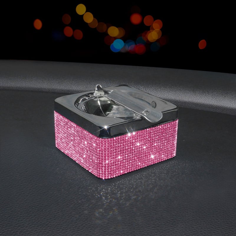 Europos stiliaus prabangus pelenų indelis su deimantų kristalais (Prekės ženklas: Ruijie; Medžiaga: Metalas; Modelis: B000086; Kilmė: Guangzhou)