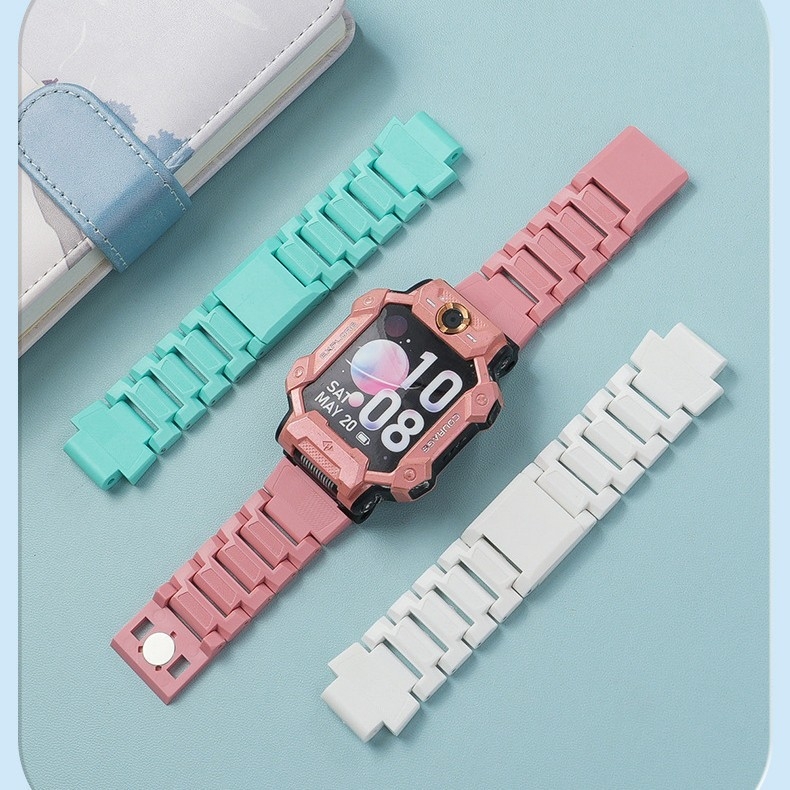 Brățară magnetică cu lanț pentru ceasuri inteligente pentru copii Little Genius, compatibilă cu D3/D2/Z6Pro/Z7/Z8/Z9/Z11, interfață 15 mm, material plastic, greutate 30 g.