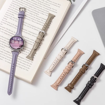 Brățară din piele naturală pentru ceas cu eliberare rapidă și cataramă cu pin pentru Huawei GT4/GT5, lățimi 18/20/22 mm
