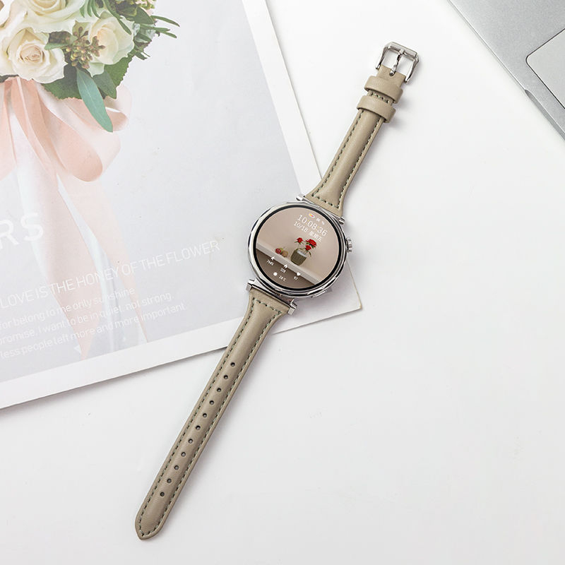 Brățară din piele naturală pentru ceas cu eliberare rapidă și cataramă cu pin pentru Huawei GT4/GT5, lățimi 18/20/22 mm