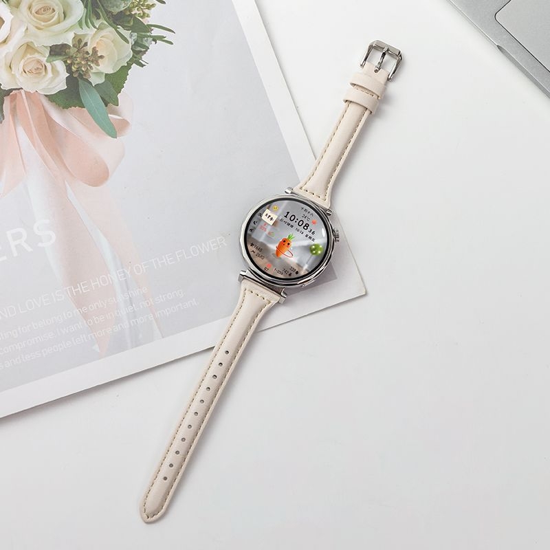 Brățară din piele naturală pentru ceas cu eliberare rapidă și cataramă cu pin pentru Huawei GT4/GT5, lățimi 18/20/22 mm