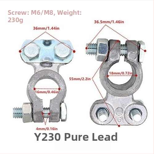 Akumulatora termināla skava, no tīra vara, modelis H2/y03/a3/c4/c3/d2/k1, zīmols Lin junwang
