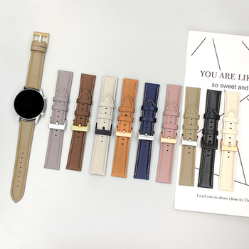 Kožni remen za Huawei sat, 18/20/22 mm, kopča s pinom, moderan stil, težina 0.011-0.013 kg