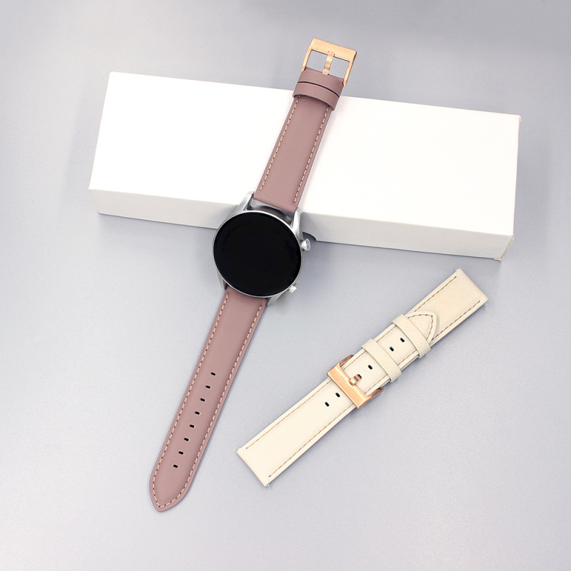 Kožni remen za Huawei sat, 18/20/22 mm, kopča s pinom, moderan stil, težina 0.011-0.013 kg