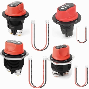 Transportlīdzekļu barošanas atslēdzējs, 50A/100A/200A/300A, iekļauts 2 vadu komplekts