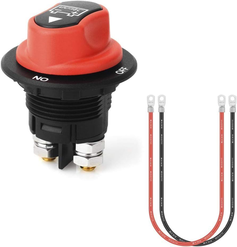 Transportlīdzekļu barošanas atslēdzējs, 50A/100A/200A/300A, iekļauts 2 vadu komplekts