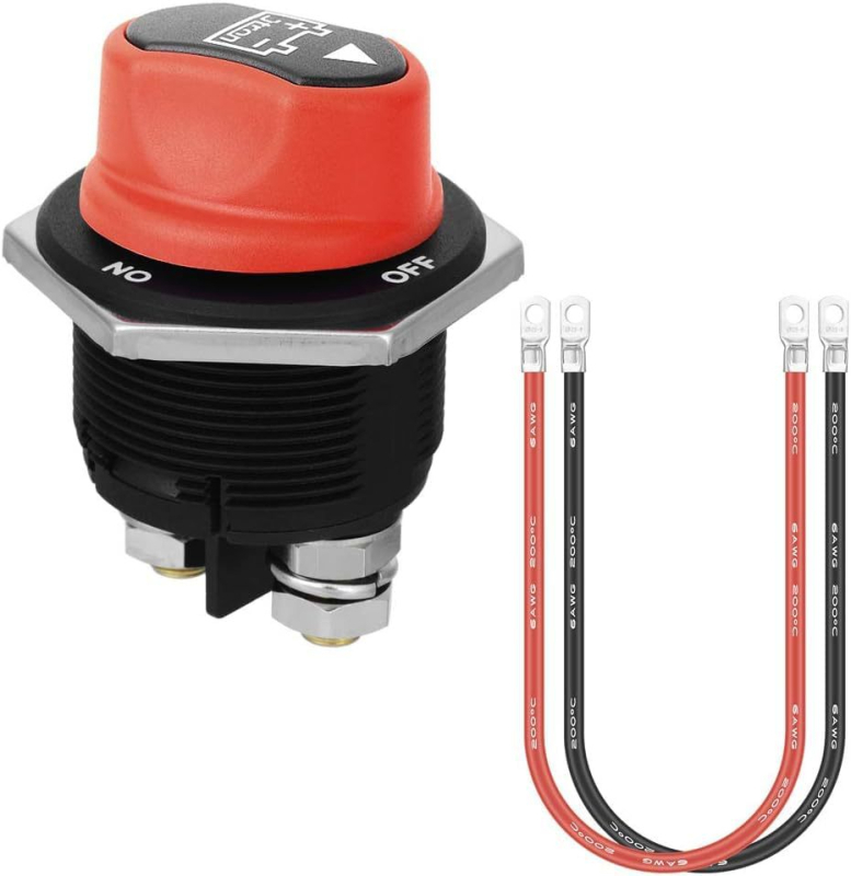 Transportlīdzekļu barošanas atslēdzējs, 50A/100A/200A/300A, iekļauts 2 vadu komplekts