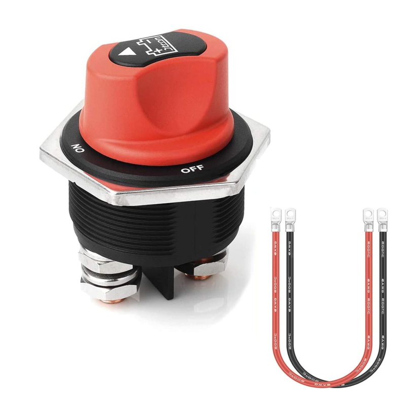 Transportlīdzekļu barošanas atslēdzējs, 50A/100A/200A/300A, iekļauts 2 vadu komplekts