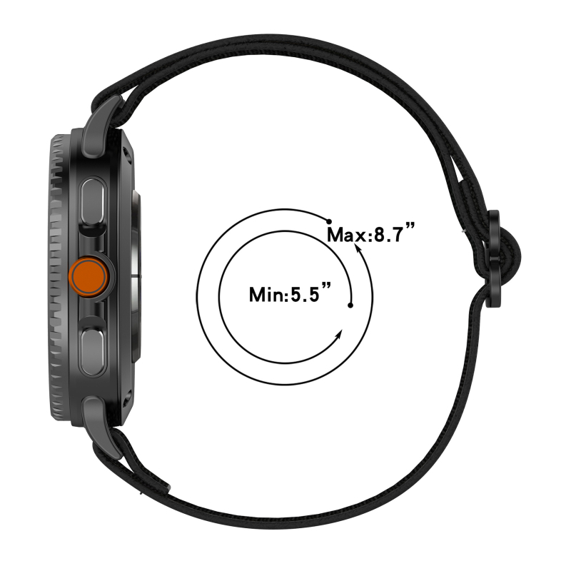 Ελαστικό νάιλον λουρί για Samsung Watch8 και Galaxy Watch8 Classic, 46 mm