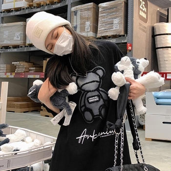 Κουστούμι εγκυμοσύνης για καλοκαίρι με παντελόνια, μανίκια 3/4, μανίκια σε σχήμα πετάλου, cropped παντελόνια, street-style σχεδίαση, βασικό ύφασμα 90-95%