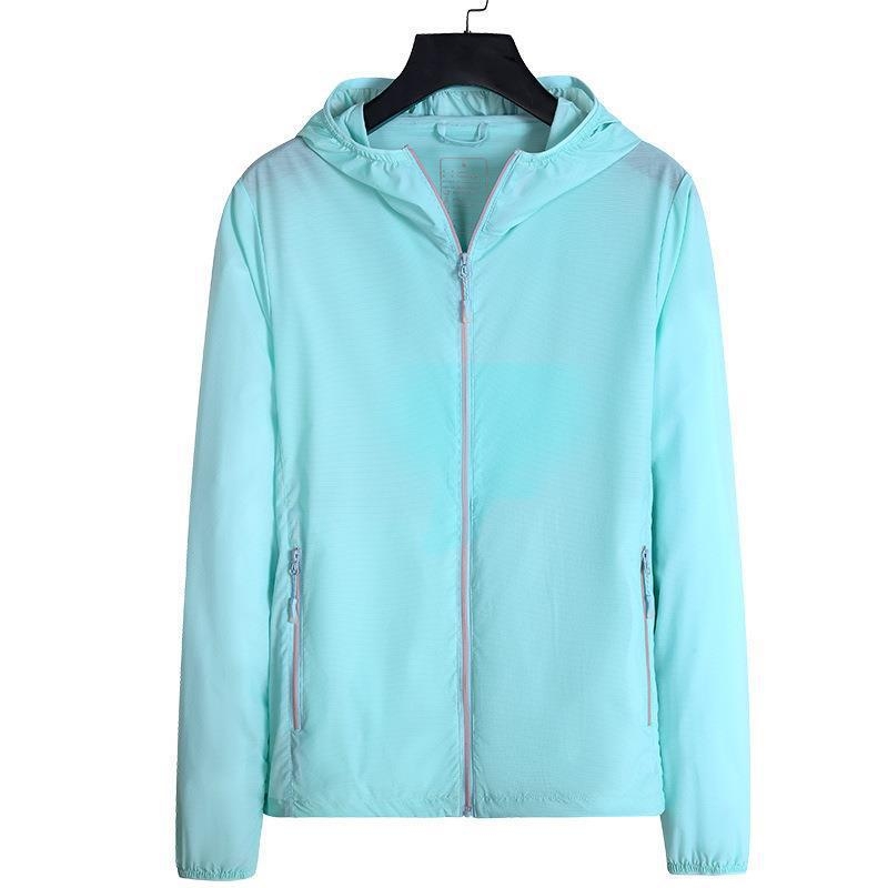Vīriešu vieglā UV aizsardzības jaka vasarai — elpojoša, ātri žūst, ar kapuci, Ice Silk audums, modelis WZZS-8567