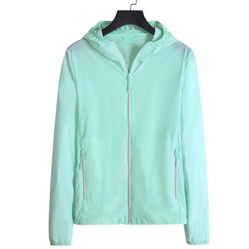 Vīriešu vieglā UV aizsardzības jaka vasarai — elpojoša, ātri žūst, ar kapuci, Ice Silk audums, modelis WZZS-8567