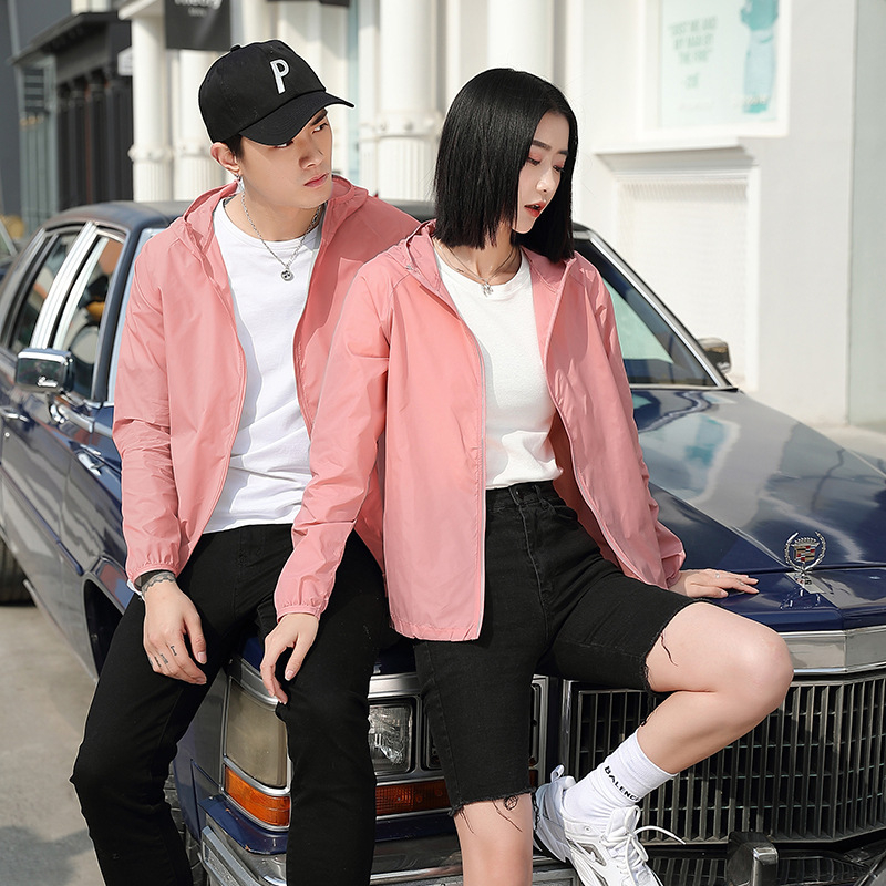 Unisex āra saules aizsardzības vieglā kapuces jaka — ātri žūst, elpojoša, ūdensnecaurlaidīga, UPF30, vēja izturīga; neilona audums; modelis 2082, Sha Xiaoning