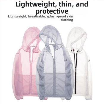 Unisex vasaras jaka ar kapuci – ātri žūst, elpojoša, ūdensizturīga, UV aizsardzība UPF40, kamuflāža