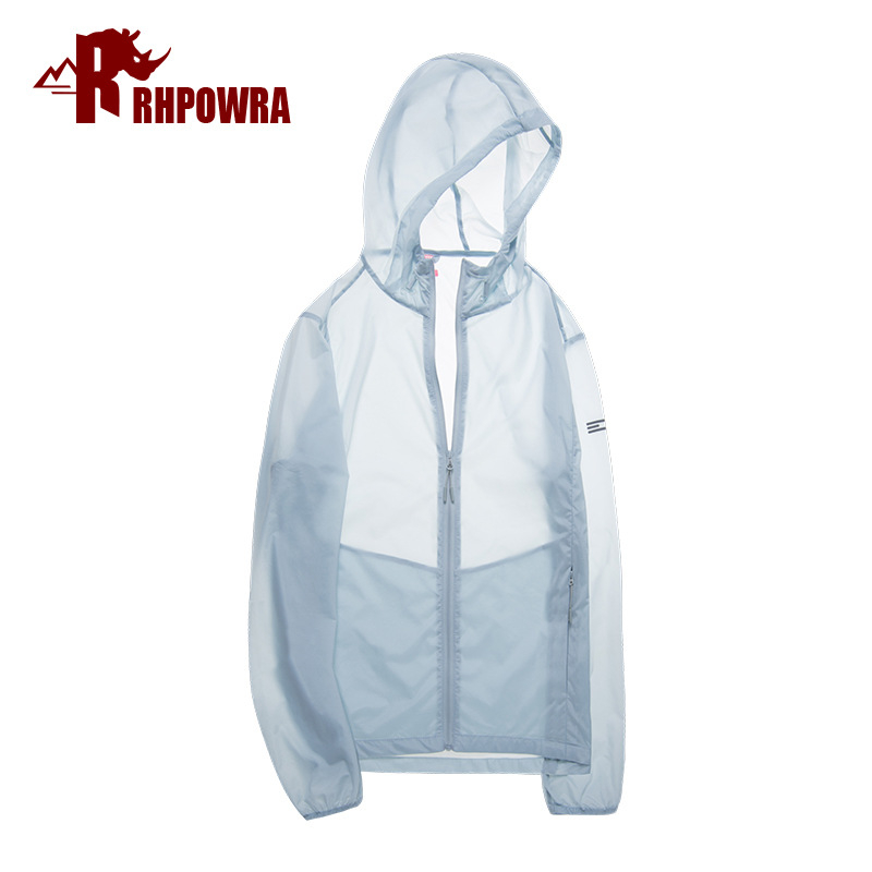 Unisex vasaras jaka ar kapuci – ātri žūst, elpojoša, ūdensizturīga, UV aizsardzība UPF40, kamuflāža