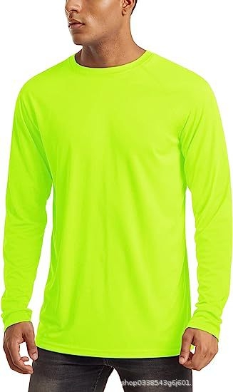 Unisex garās piedurknes sporta krekls ar UPF 50+ UV aizsardzību, elpojošs, mitrumu vadīšana, poliesters, piemērots pārgājieniem un skrējieniem