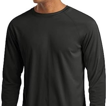 Unisex garās piedurknes sporta krekls ar UPF 50+ UV aizsardzību, elpojošs, mitrumu vadīšana, poliesters, piemērots pārgājieniem un skrējieniem