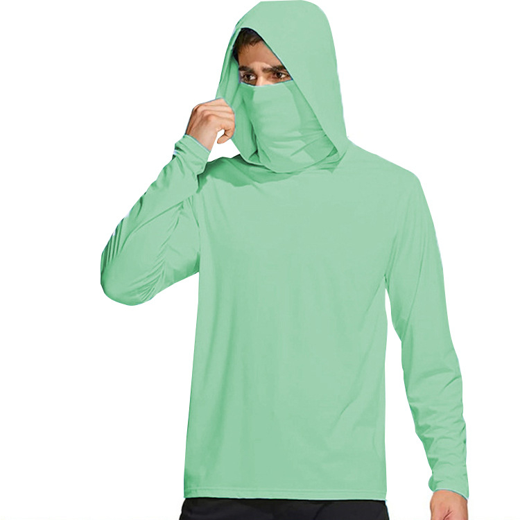 Ārējā kapucēta vēja jaka ar UV aizsardzību, kamuflāžas raksts, poliesters, elpojoša un mitrumu vadāmība, UPF50+