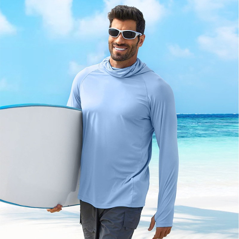 Ārējā kapucēta vēja jaka ar UV aizsardzību, kamuflāžas raksts, poliesters, elpojoša un mitrumu vadāmība, UPF50+