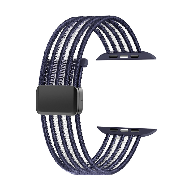 Najlonska magnetska traka za Apple Watch S9, kompatibilna sa S8/S7/S6, prozračna najlonska pletena traka, sučelje 20/22 mm