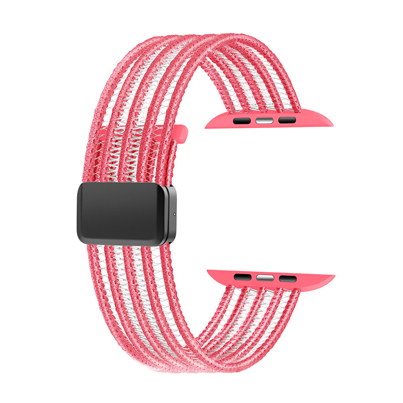Najlonska magnetska traka za Apple Watch S9, kompatibilna sa S8/S7/S6, prozračna najlonska pletena traka, sučelje 20/22 mm