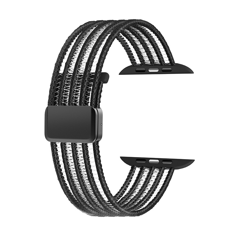 Najlonska magnetska traka za Apple Watch S9, kompatibilna sa S8/S7/S6, prozračna najlonska pletena traka, sučelje 20/22 mm