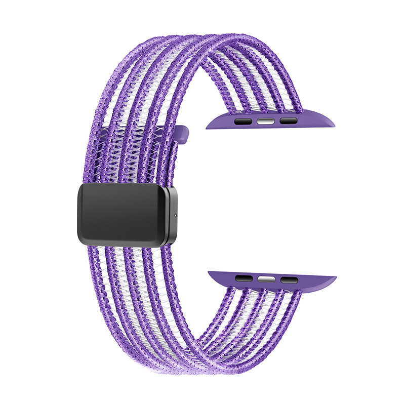 Najlonska magnetska traka za Apple Watch S9, kompatibilna sa S8/S7/S6, prozračna najlonska pletena traka, sučelje 20/22 mm
