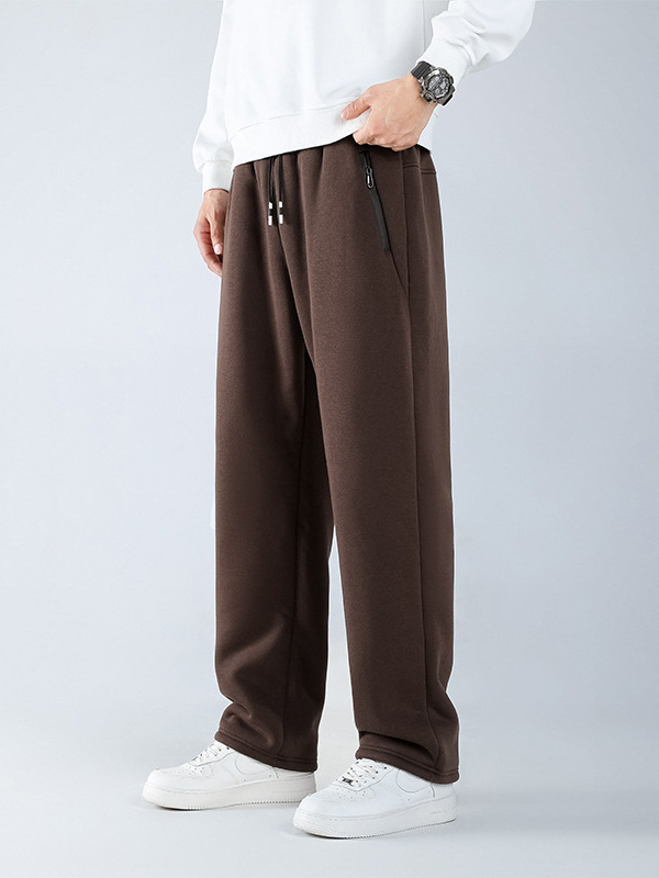 Muške casual sports hlače s labavim krojem, srednji pojas, vezanje na šnuru, jacquard tkanina, mikroelastičnost (labav kroj • srednji pojas • vezanje šnuru • jacquard • mikroelastičnost)
