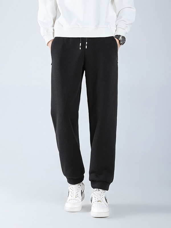 Muške casual sports hlače s labavim krojem, srednji pojas, vezanje na šnuru, jacquard tkanina, mikroelastičnost (labav kroj • srednji pojas • vezanje šnuru • jacquard • mikroelastičnost)