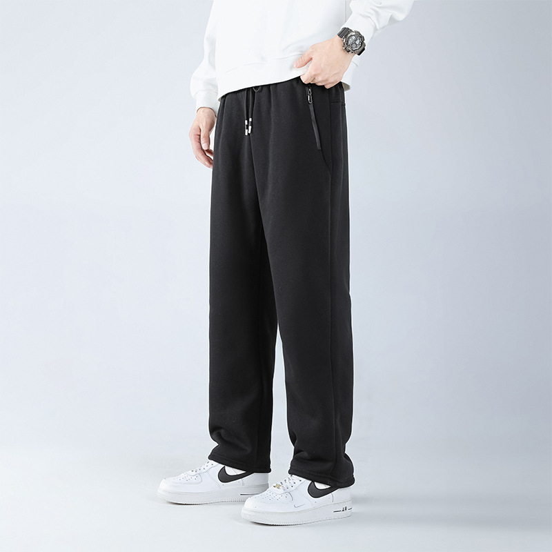 Muške casual sports hlače s labavim krojem, srednji pojas, vezanje na šnuru, jacquard tkanina, mikroelastičnost (labav kroj • srednji pojas • vezanje šnuru • jacquard • mikroelastičnost)
